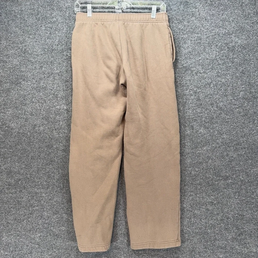 Aritzia Sweatpants Womens XS Tan Mega Fit Wide Leg Cozy Fleece Lounging Relaxed